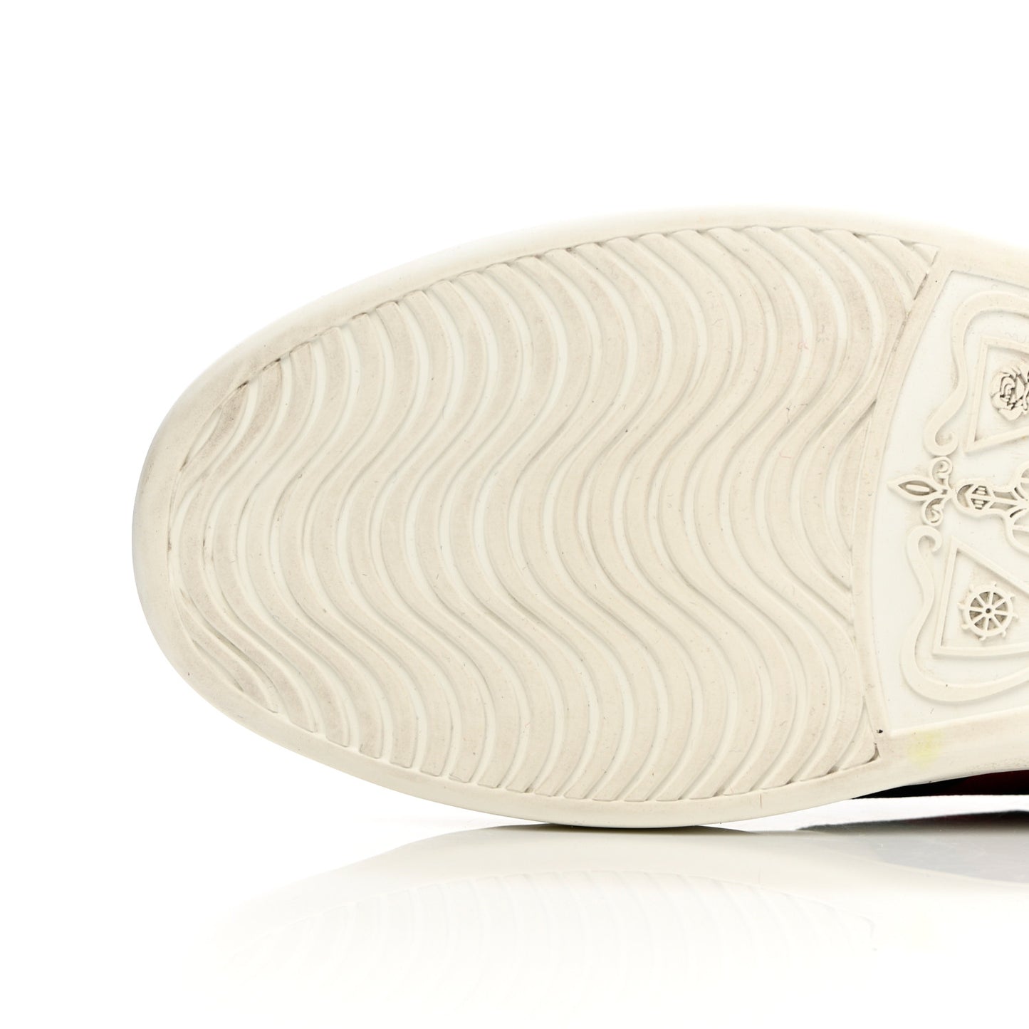 Calfskin Ayers Bee Embroidered Womens Ace Sneakers 38.5 White Green