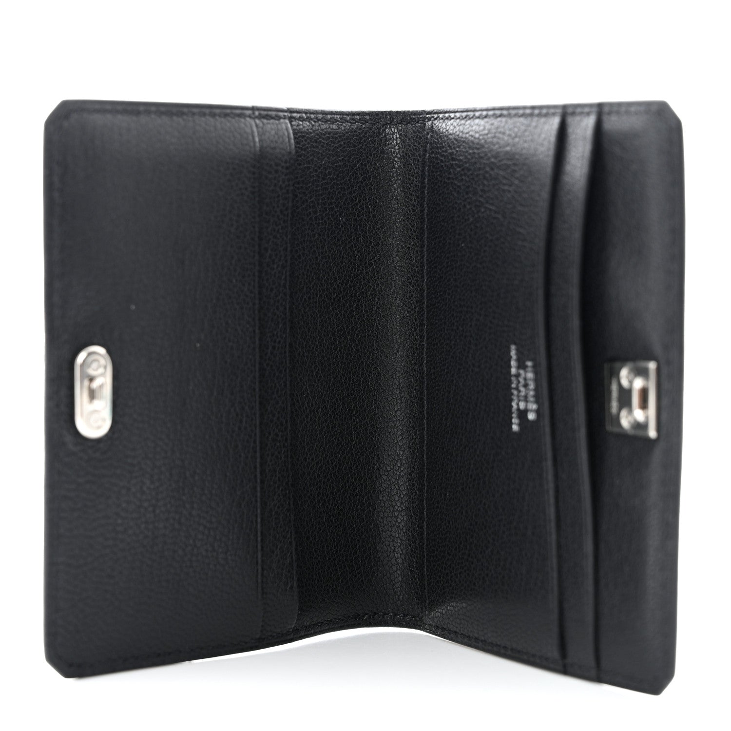 Hermes Chevre Mysore Medor Card Holder Black 5 of 7