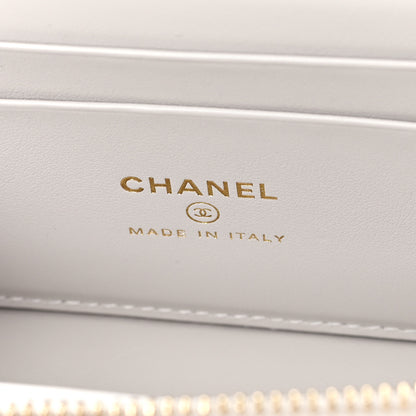 Chanel Caviar Quilted Trendy Handle Slim Vanity Light Grey 6 of 11