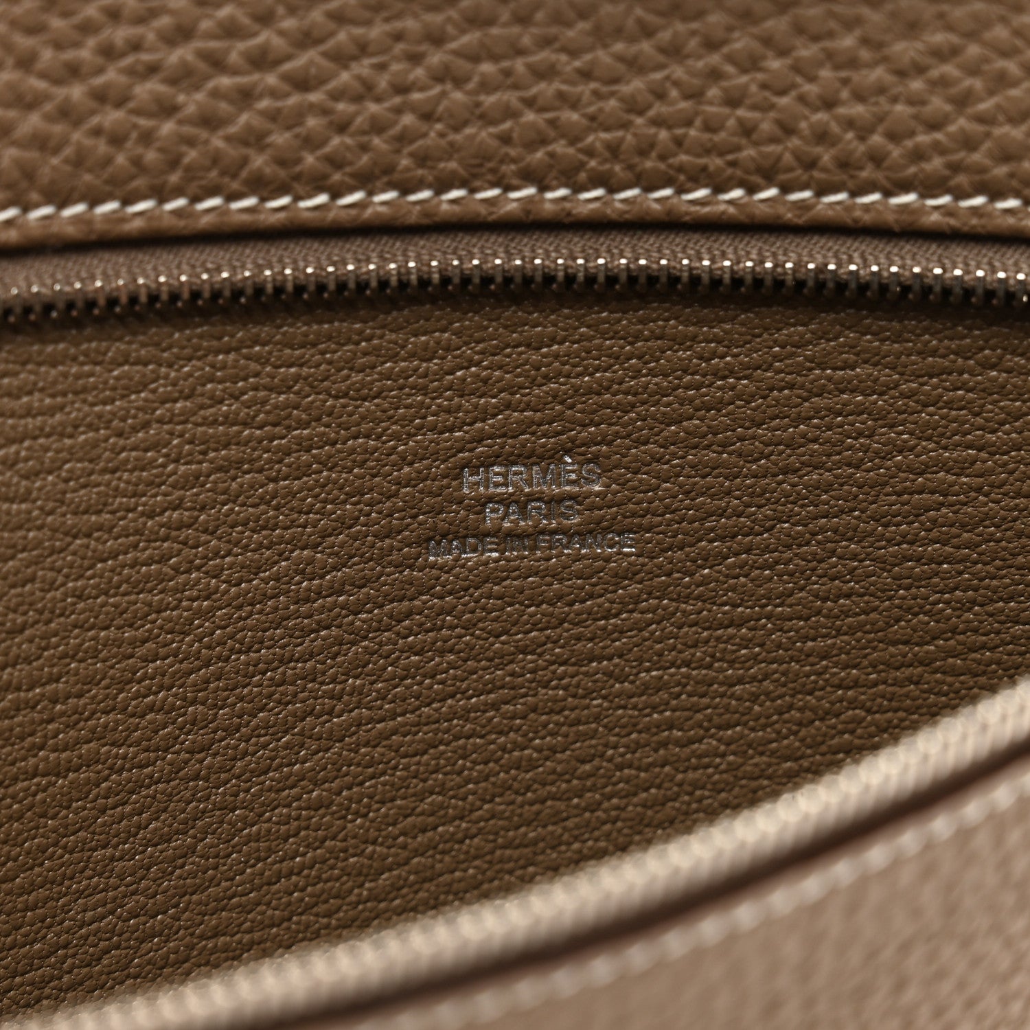 Hermes Togo Backpocket Pouch 30 Etoupe 6 of 7