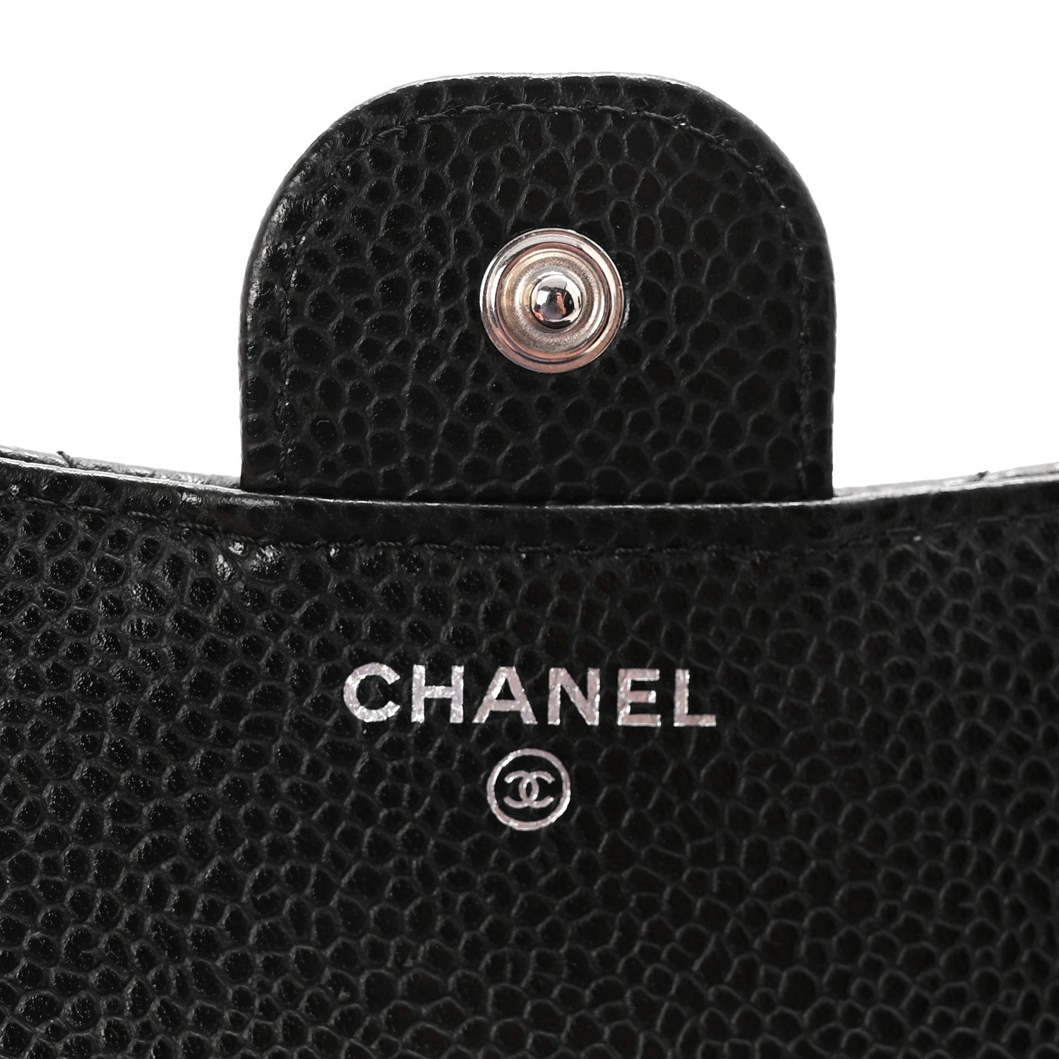 Chanel Caviar Quilted Compact Flap Wallet Black 6 of 9