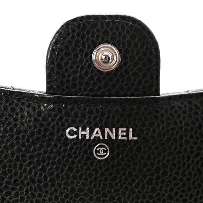 Chanel Caviar Quilted Compact Flap Wallet Black 6 of 9