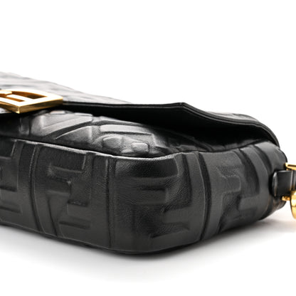 Fendi Nappa FF 1974 Embossed Baguette Black 7 of 7