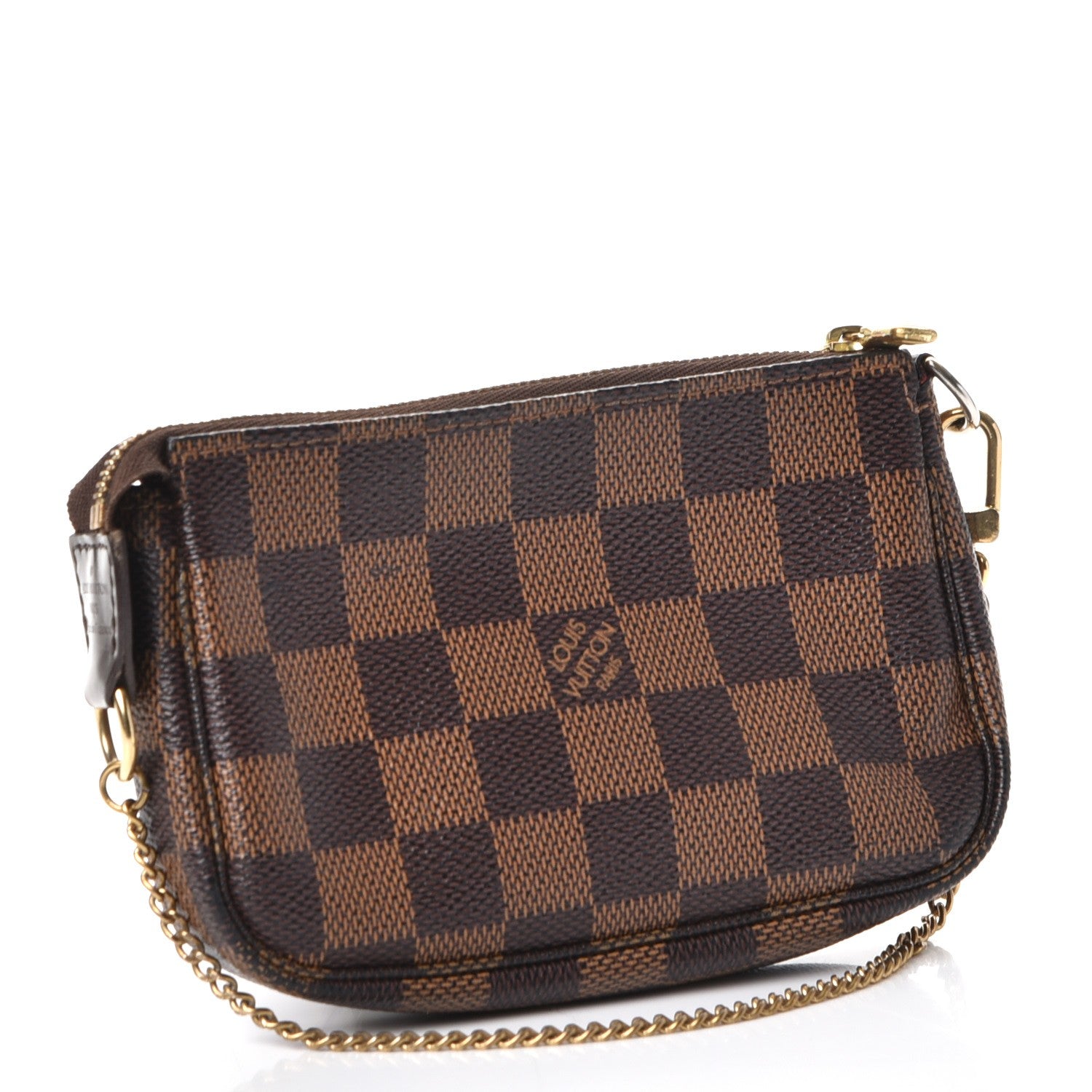 Louis Vuitton Damier Ebene Complice Trunks and Bags Mini Pochette Accessories Red 3 of 10