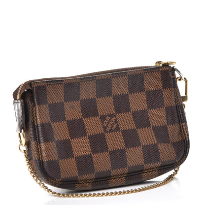 Louis Vuitton Damier Ebene Complice Trunks and Bags Mini Pochette Accessories Red 3 of 10