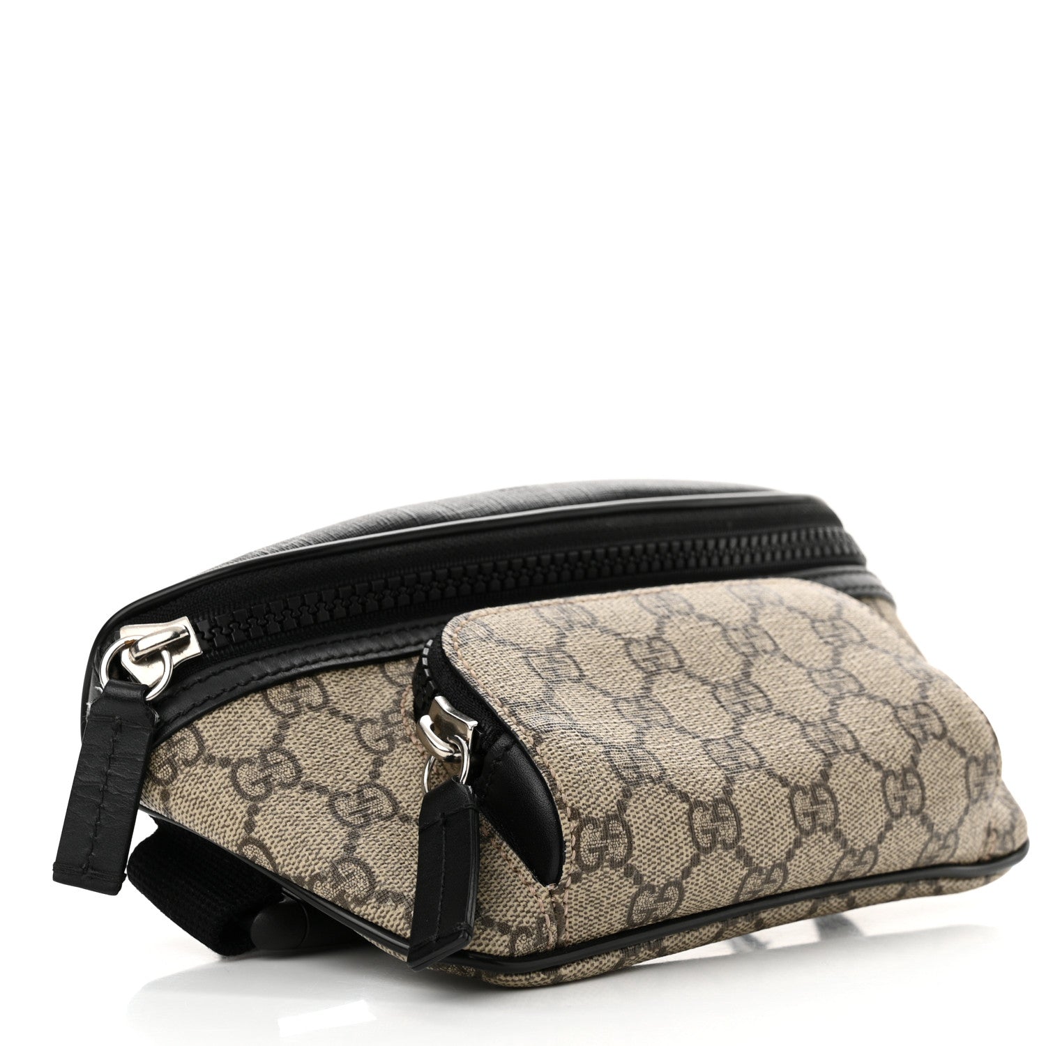 Gucci GG Supreme Monogram Belt Bag Black 4 of 12