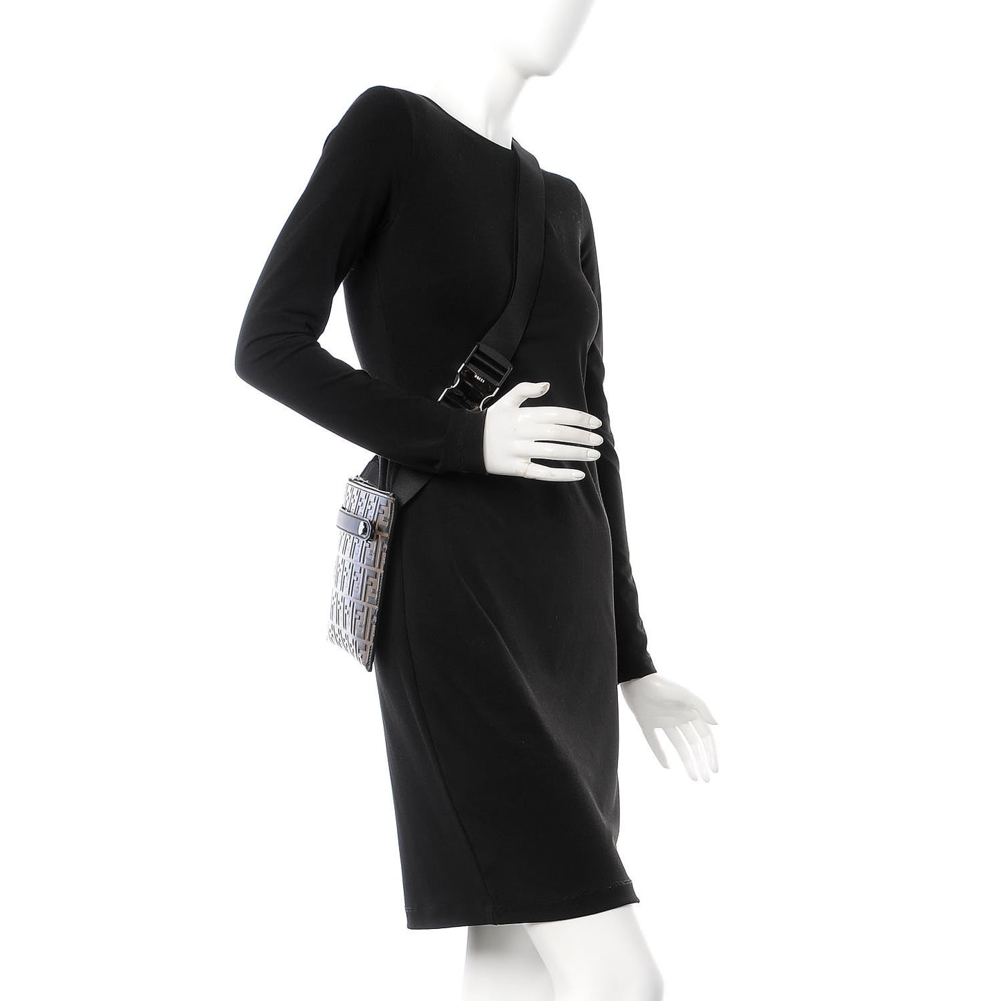 Vitello Century Bi-Color FF 1974 Embossed Messenger Maya Black