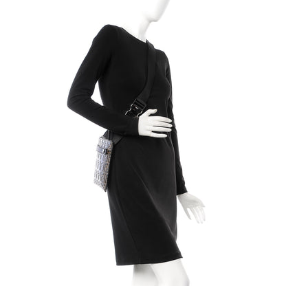 Fendi Vitello Century Bi-Color FF 1974 Embossed Messenger Maya Black 2 of 7