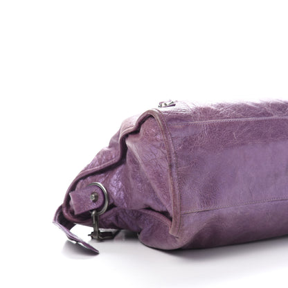 Balenciaga Agneau Classic Hardware City Metallic Purple 10 of 16