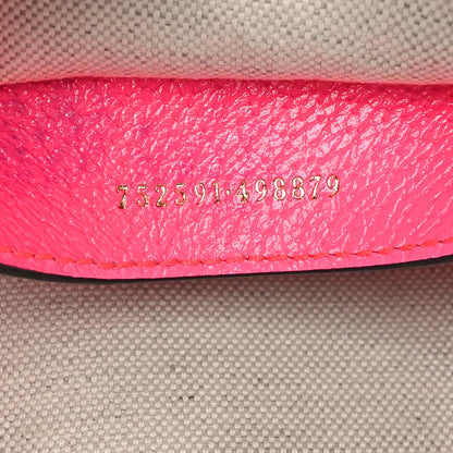 Gucci GG Supreme Monogram Textured Dollar Calfskin Web Ophidia Small Crossbody Bag Beige Ebony Fuchsia 7 of 10