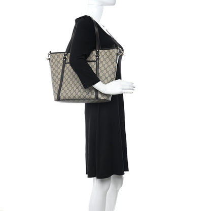 Gucci GG Supreme Monogram Medium Joy Tote Dark Brown 3 of 12