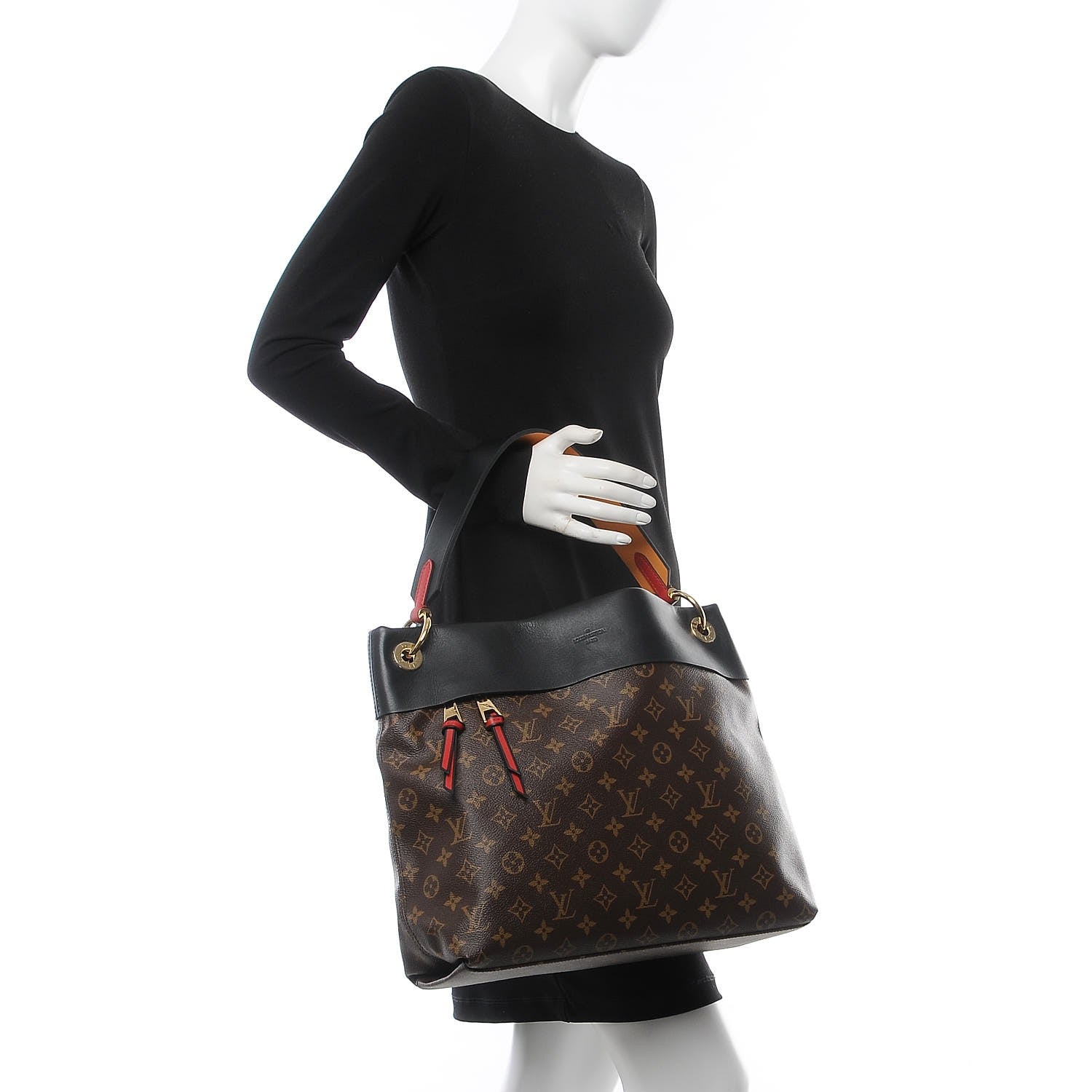 Louis Vuitton Monogram Tuileries Hobo Black 2 of 10