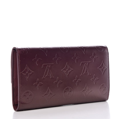 Louis Vuitton Mat Monogram Sarah Wallet Violet 3 of 8