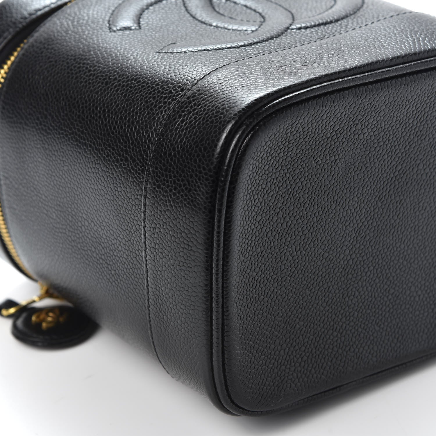 Chanel Caviar Cosmetic Vanity Bag Black 5 of 8