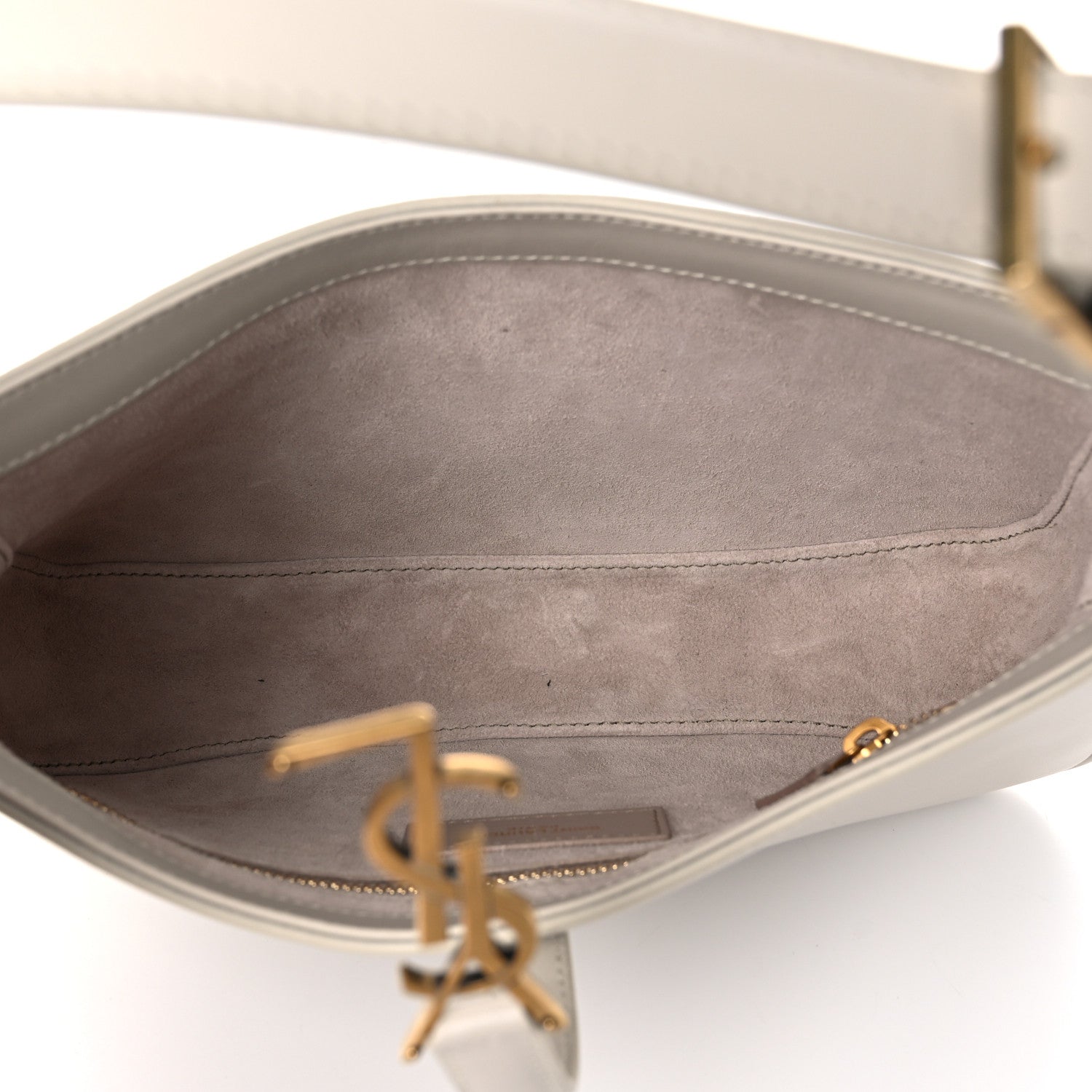 Saint Laurent Smooth Calfskin Le 5 A 7 Hobo Crema Soft 5 of 12