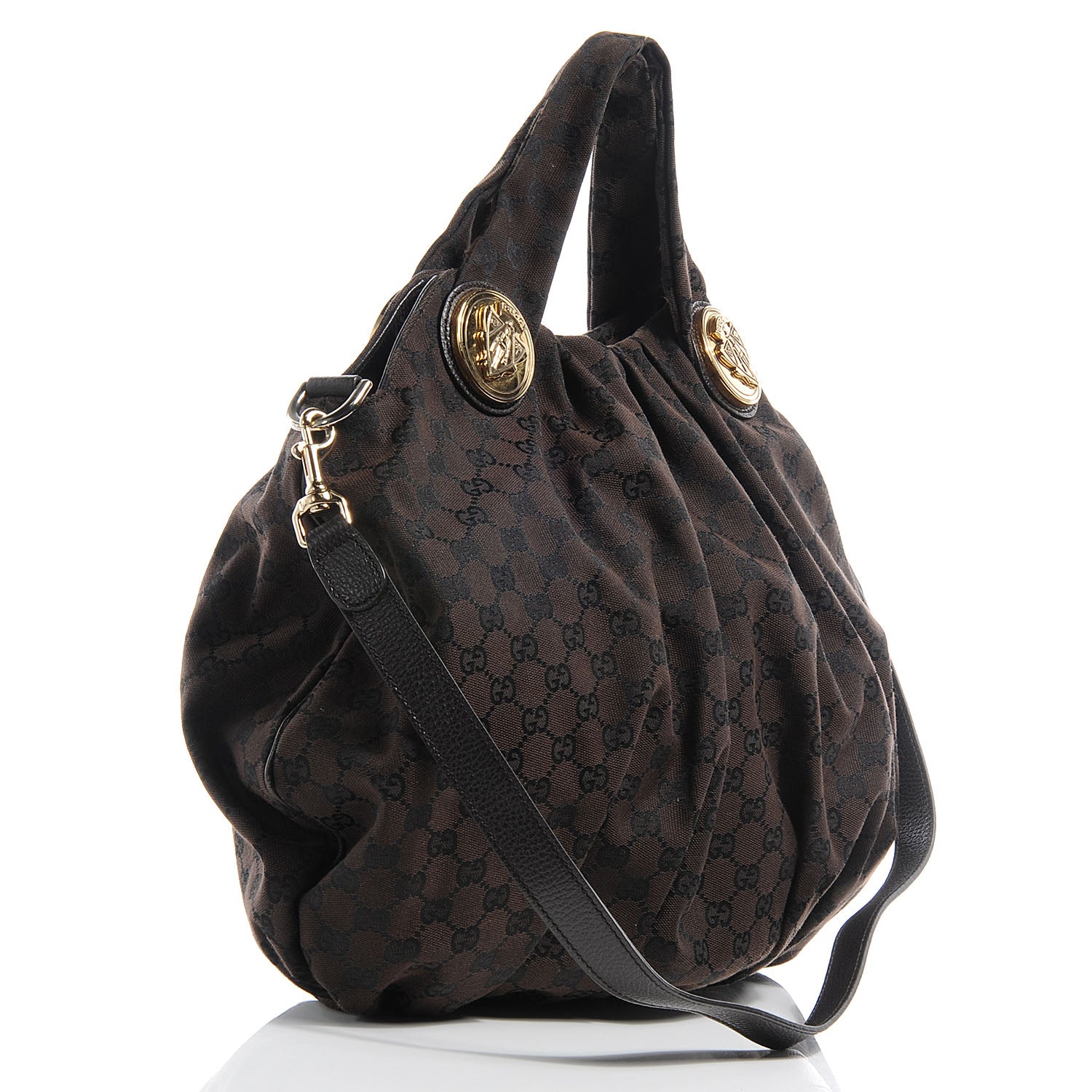 Gucci Canvas GG Hysteria Tote Brown 3 of 7