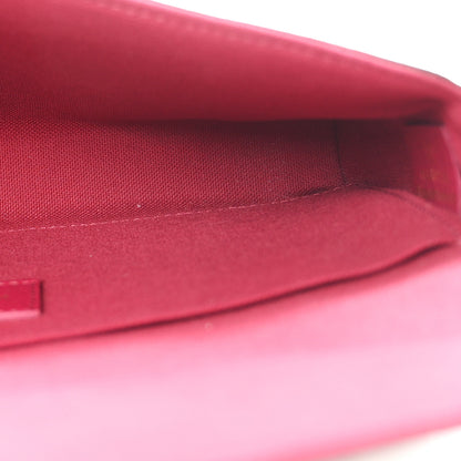 Louis Vuitton Monogram Pochette Felicie Chain Wallet Fuchsia 6 of 12