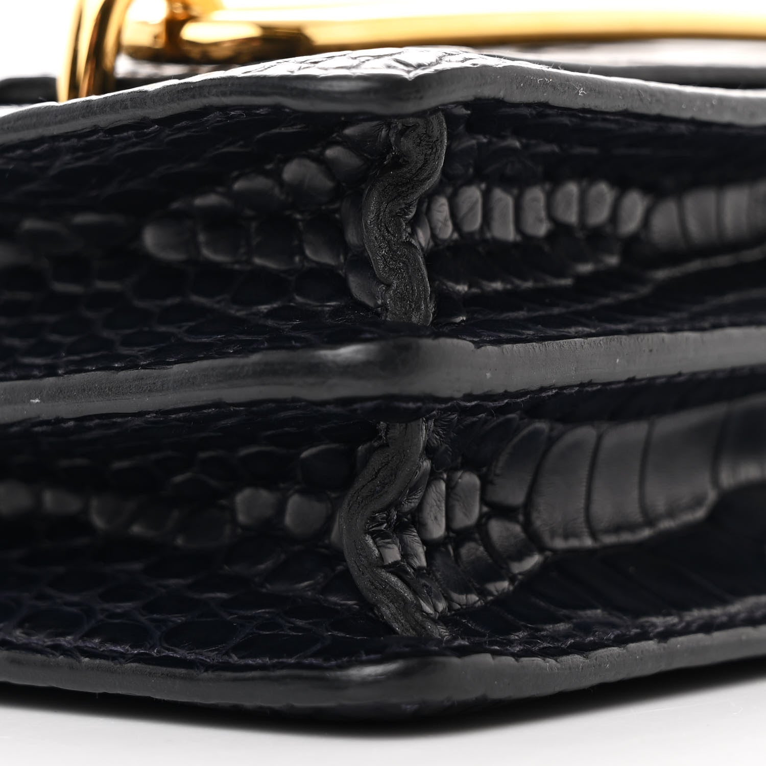 Hermes Matte Alligator Mini Sac Roulis Bleu Nuit 10 of 11