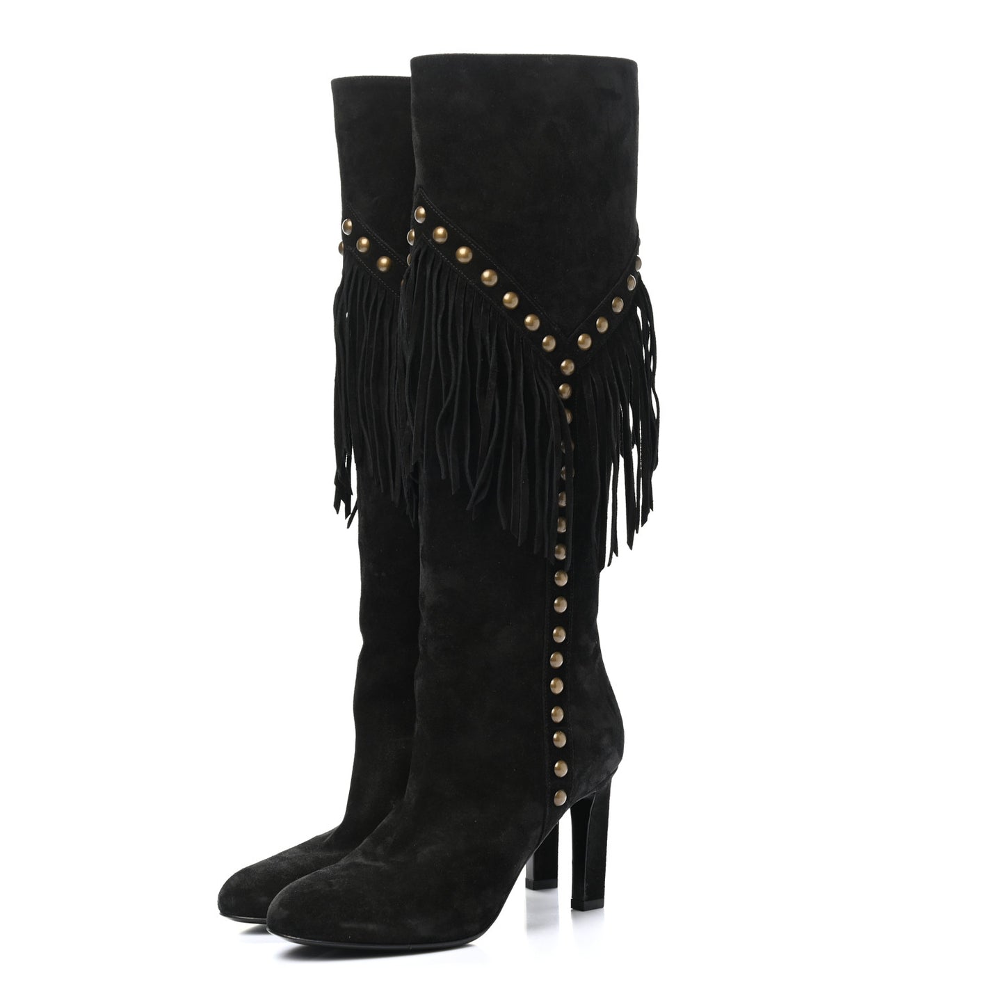 Suede Fringe Otterproof Light Studded Grace 105 Boots 37 Black