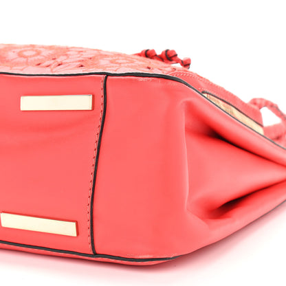Valentino Garavani Vitello Lace Demetra Satchel Coral 10 of 13