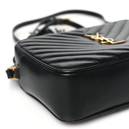 Saint Laurent Calfskin Matelasse Monogram Lou Camera Bag Black 9 of 10