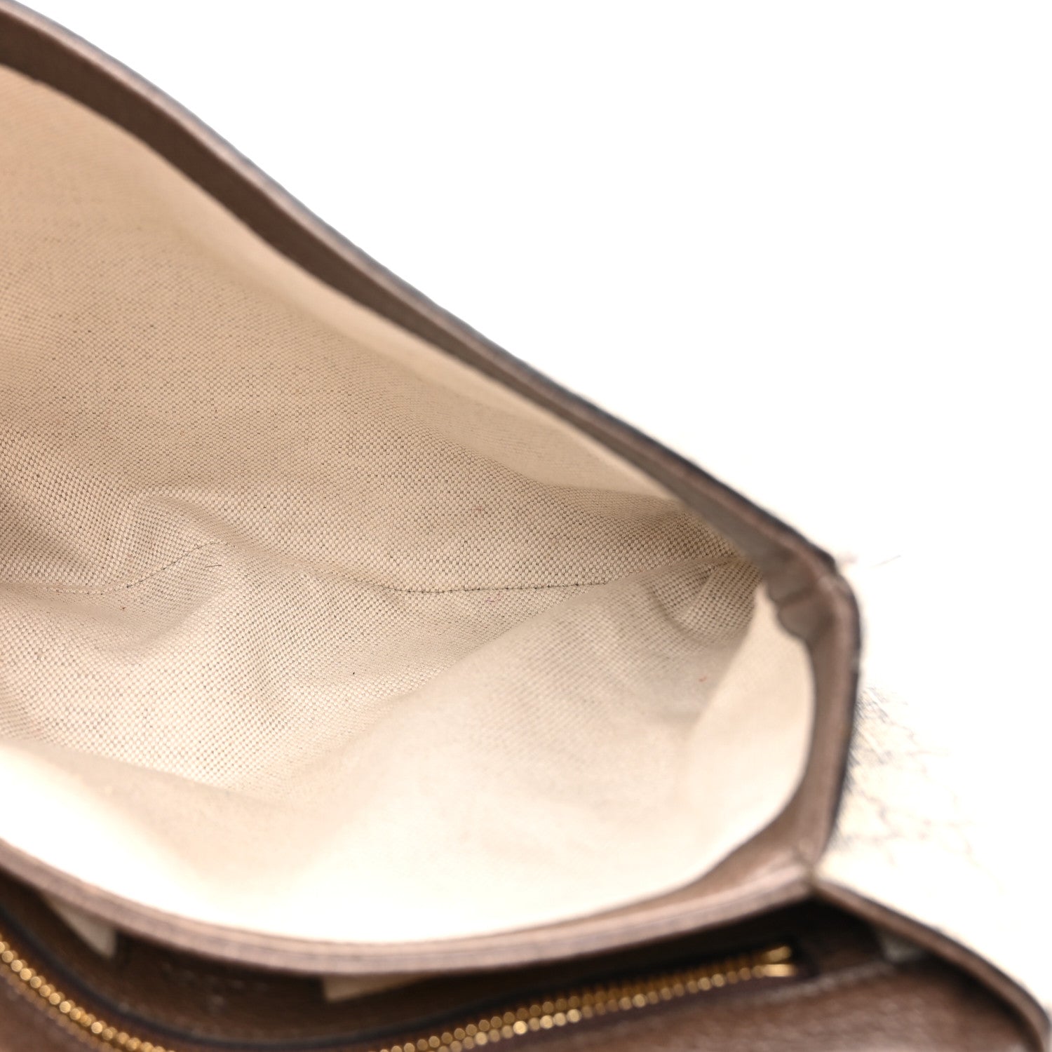 Gucci GG Supreme Monogram Textured Dollar Calfskin Web Medium Blondie Top Handle Shoulder Flap Bag Beige Ebony New Acero 5 of 13