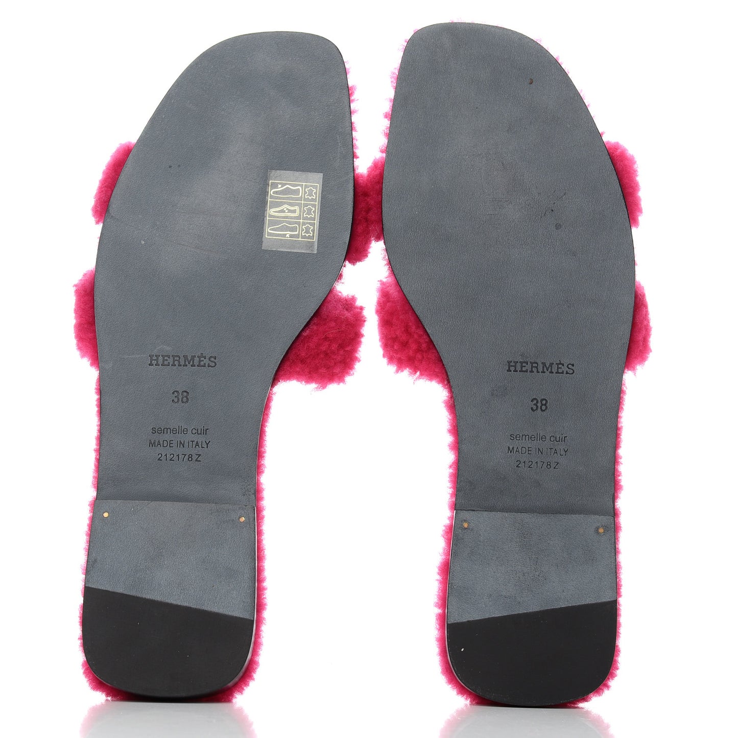 Woolskin Oran Sandals 38 Rose Fuchsia