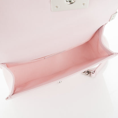 Chanel Lambskin Iridescent PVC Medium Boy Flap Light Pink Silver 6 of 8