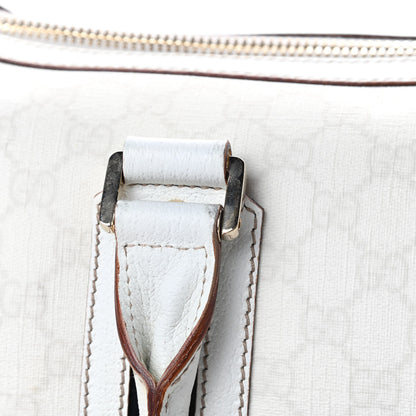 Gucci GG Plus Monogram Web Large Carry On Duffle Bag White 16 of 18
