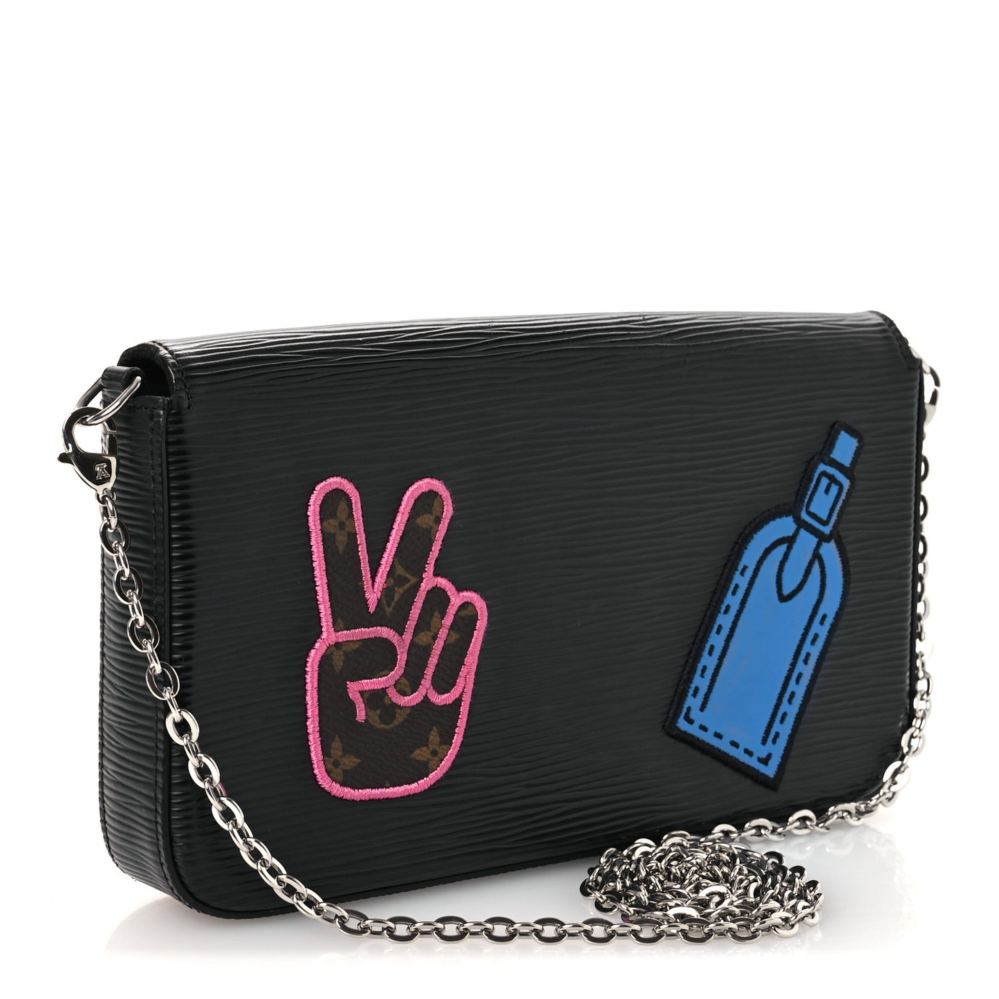 Epi LV Stories Pochette Felicie Black