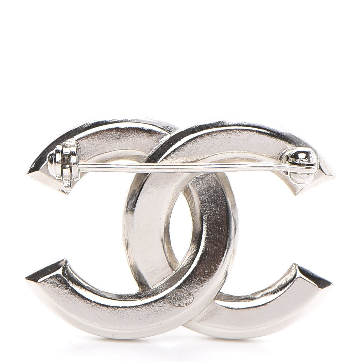 Crystal CC Brooch Silver