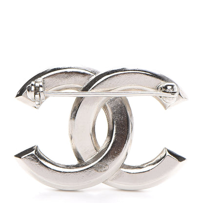 Chanel Crystal CC Brooch Silver 3 of 5
