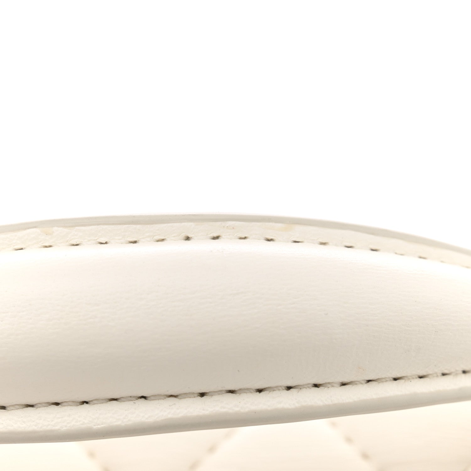 Chanel Lambskin Quilted Mini Lion Charm Top Handle Rectangular Flap White 14 of 15