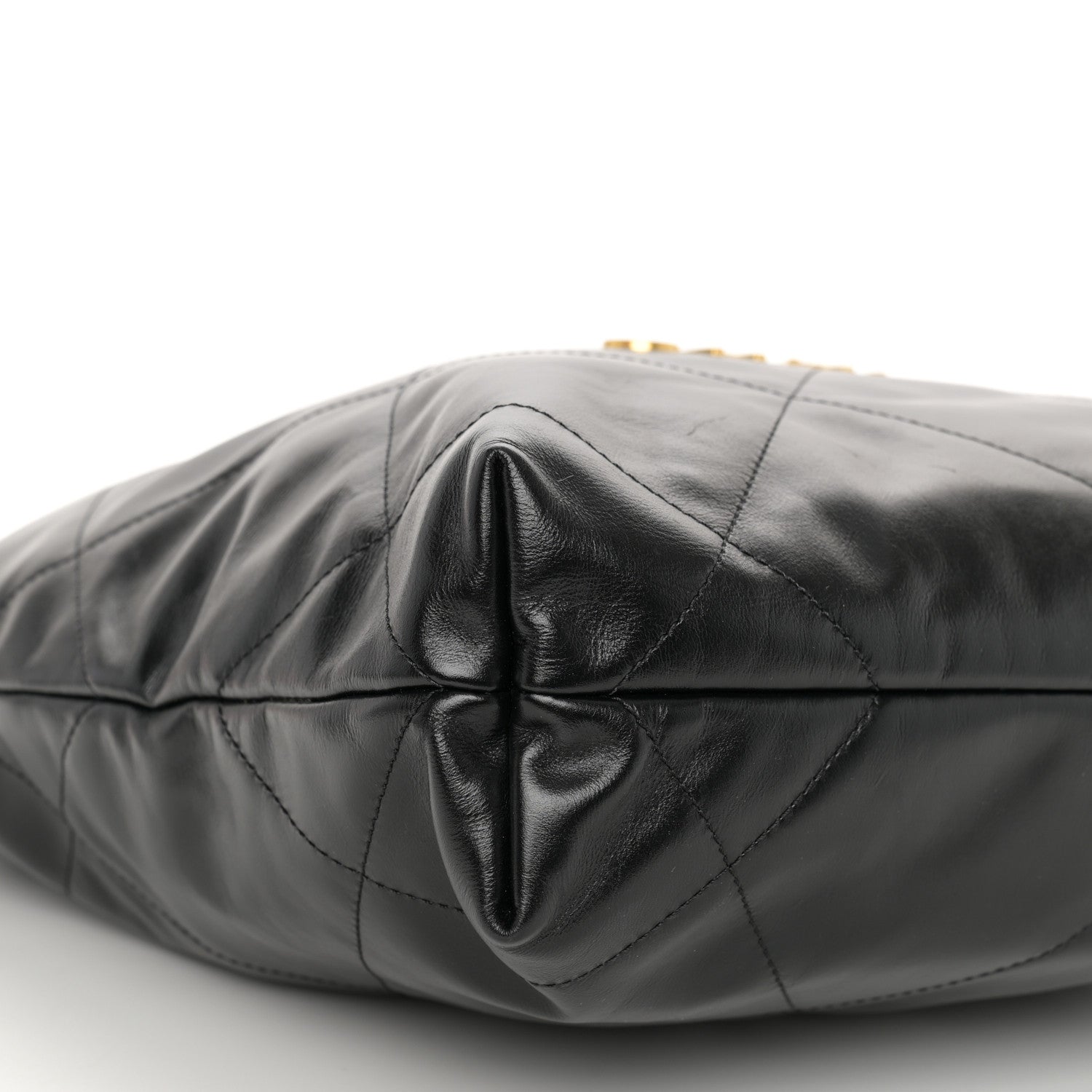 Chanel Shiny Calfskin Quilted Small Chanel 22 Black 10 of 11