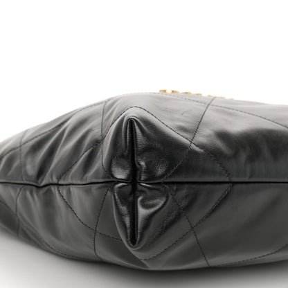 Chanel Shiny Calfskin Quilted Small Chanel 22 Black 10 of 11