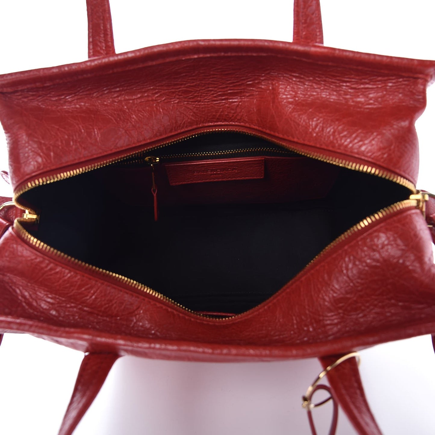 Agneau Small Bazar Shopper Tote Rouge Groseille