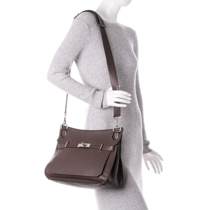 Hermes Taurillon Clemence Jypsiere 34 Chocolate 2 of 9