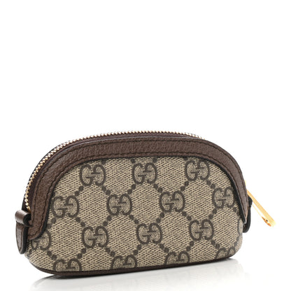Gucci GG Supreme Monogram Web Ophidia Dome Key Pouch Beige New Acero 3 of 8