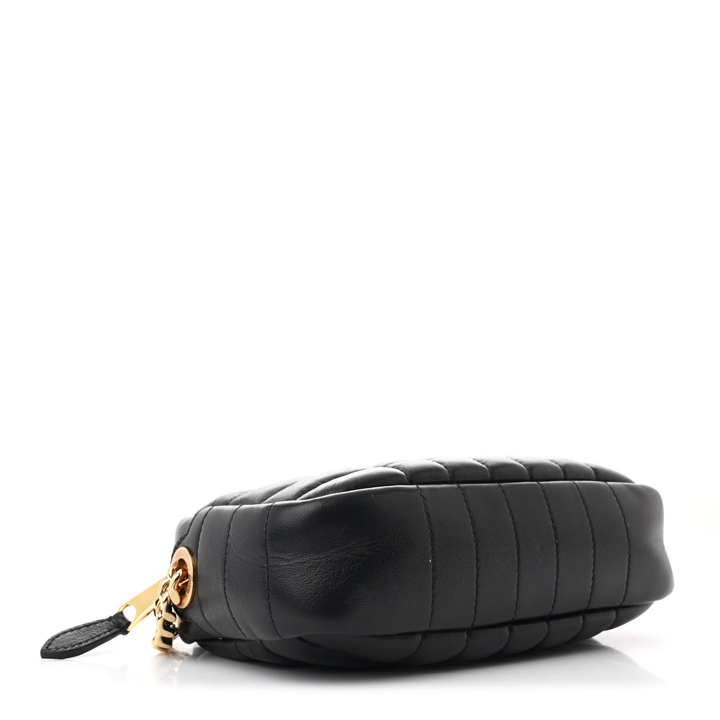 Calfskin Quilted Small Lola Camera Bag Black