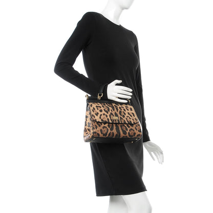 Dolce & Gabbana Leo Crepe Medium Miss Sicily Satchel Naturale 3 of 7