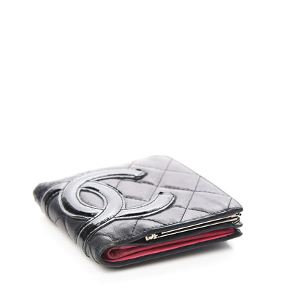 Chanel Calfskin Quilted Cambon Bi-Fold Wallet Black 3 of 8