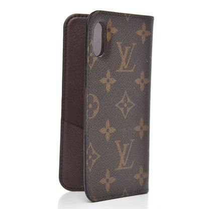 Louis Vuitton Monogram iPhone X Folio Case 3 of 9