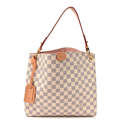 Louis Vuitton Damier Azur Graceful PM Rose Ballerine 1 of 12