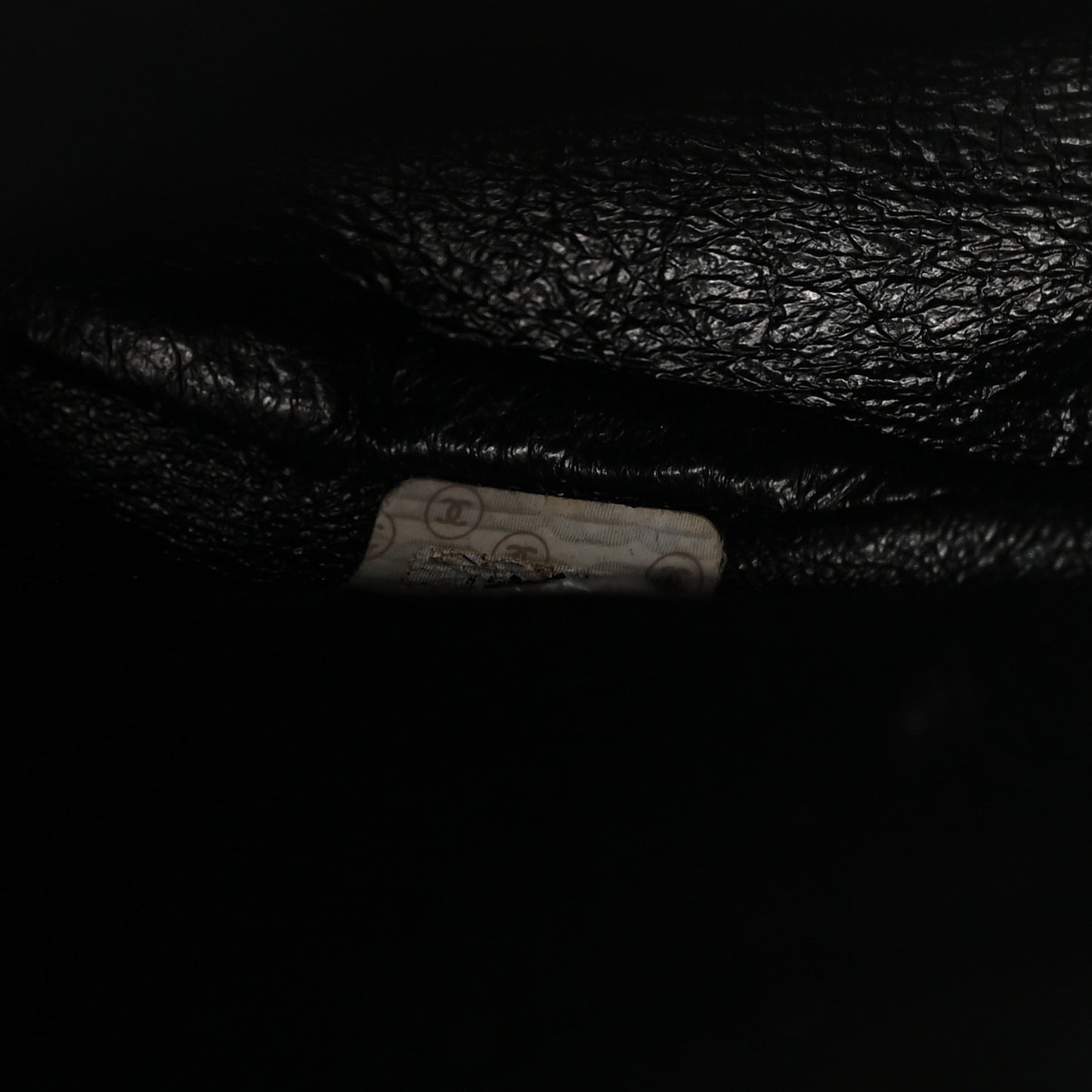 Lambskin Quilted Drawstring Backpack Black