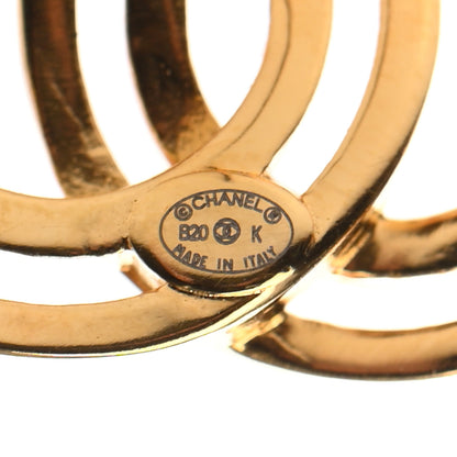 Chanel Metal Obazine CC Earrings Gold 4 of 4