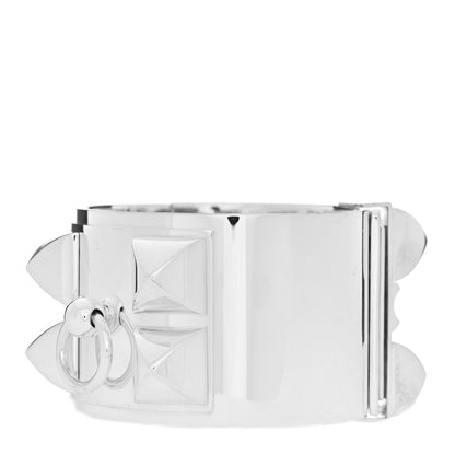 Hermes Sterling Silver Collier De Chien Bracelet LG 1 of 3
