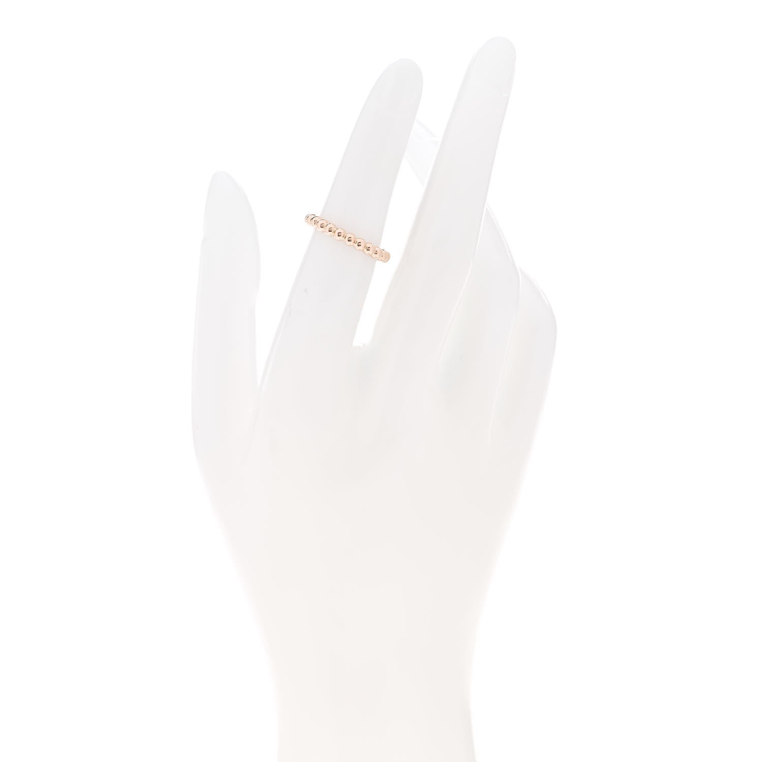 Van Cleef & Arpels 18K Rose Gold Medium Perlee Ring 50 5.25 2 of 5