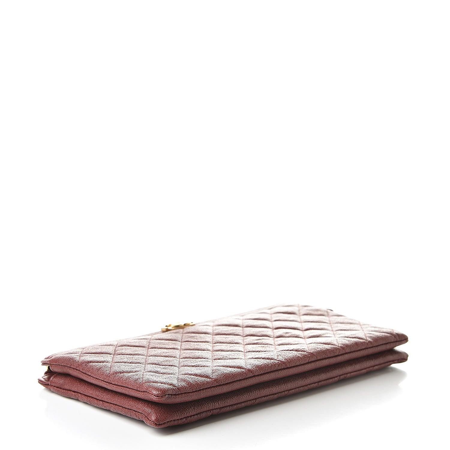Chanel Caviar Quilted Small Zipped Boy Pouch Burgundy 4 of 10