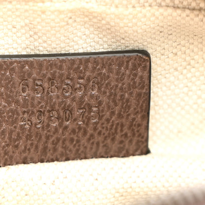 Gucci GG Supreme Monogram Mini Neo Vintage Double Zip Messenger Bag Beige New Acero Crop 7 of 13
