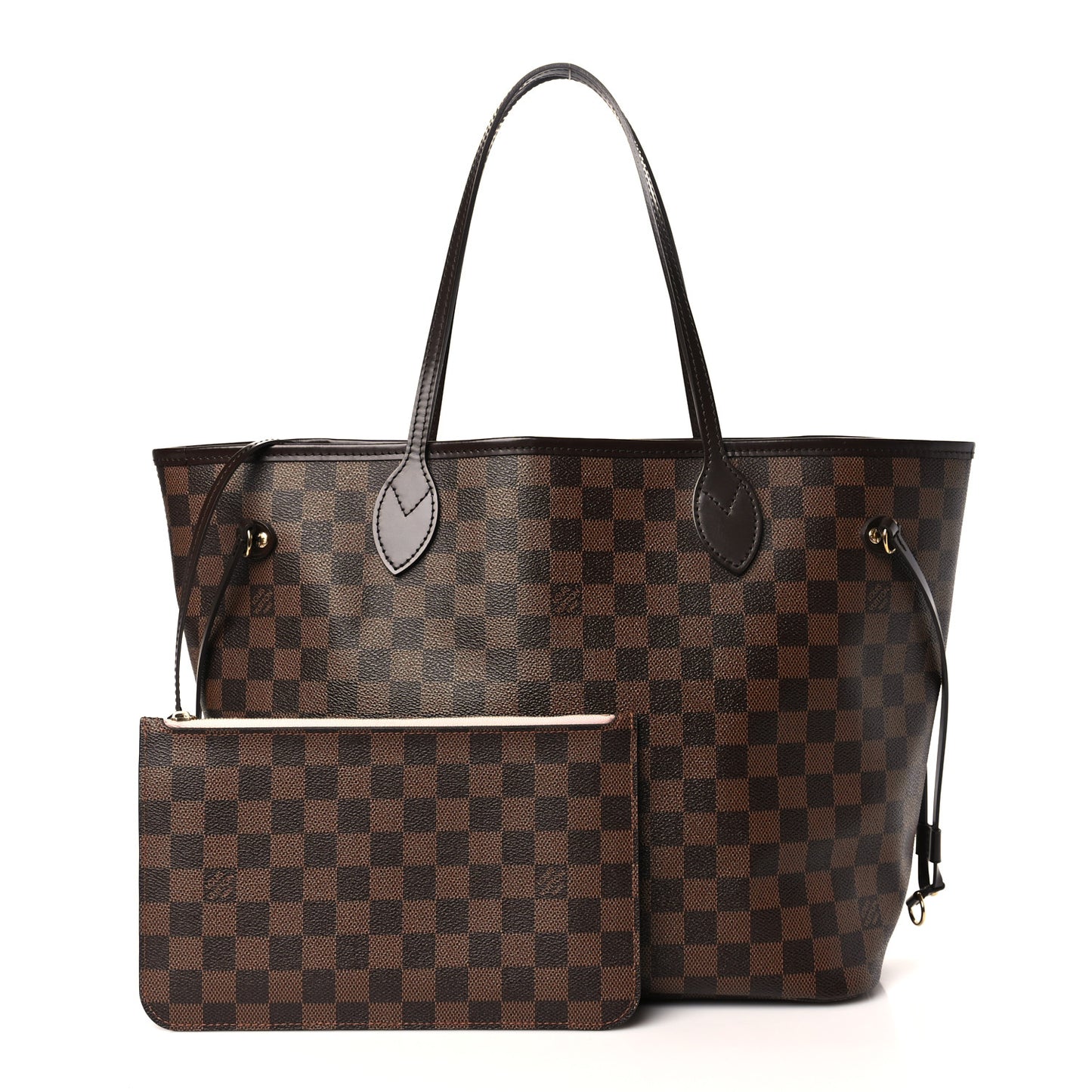 Damier Ebene Neo Neverfull MM Rose Ballerine
